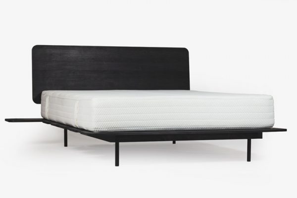 Solid wood bed Ida Black