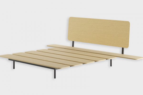Solid wood bed Ida